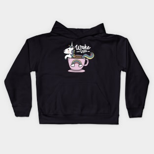 Wake up unicorn Kids Hoodie